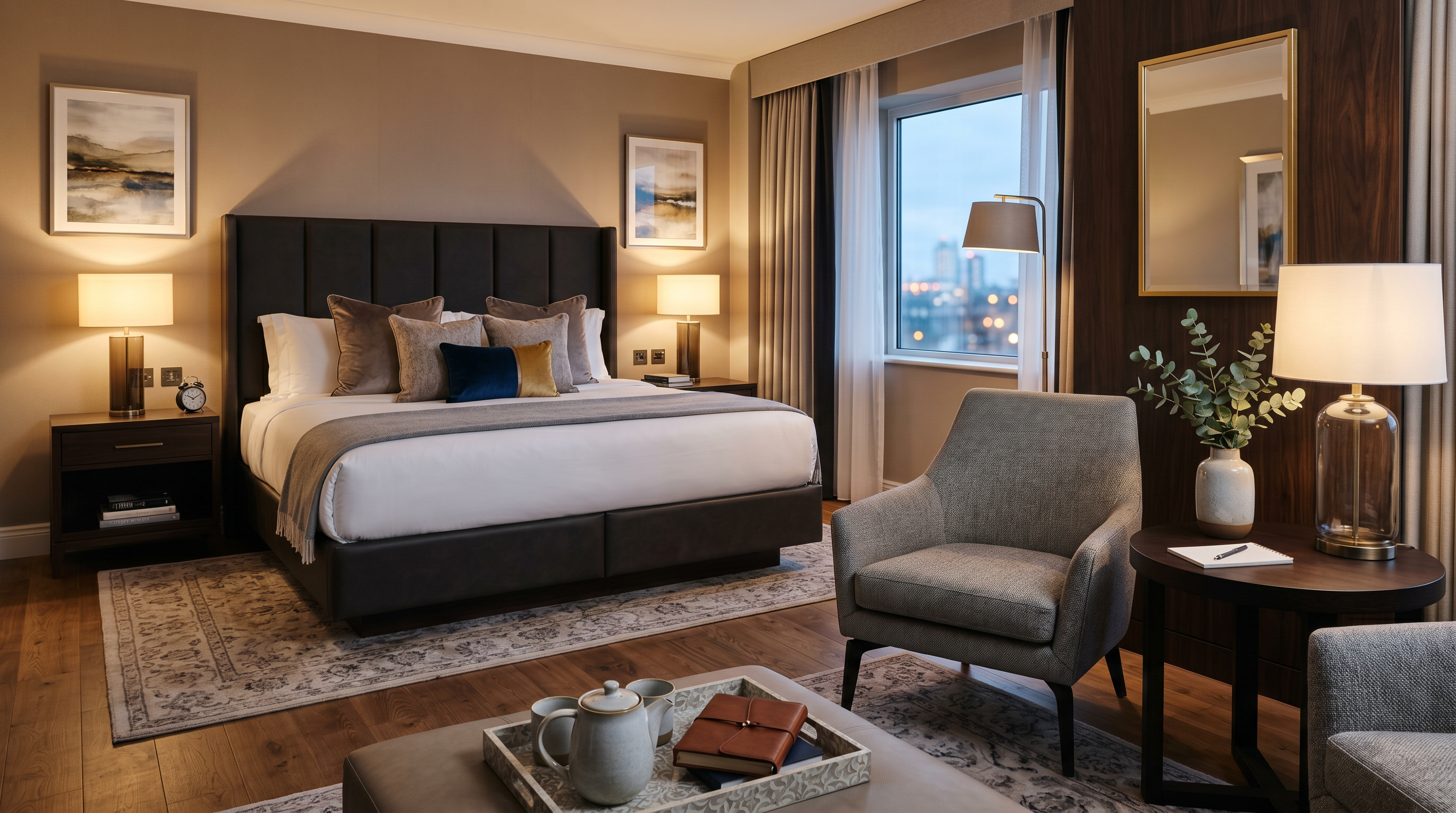Deluxe hotel room interior
